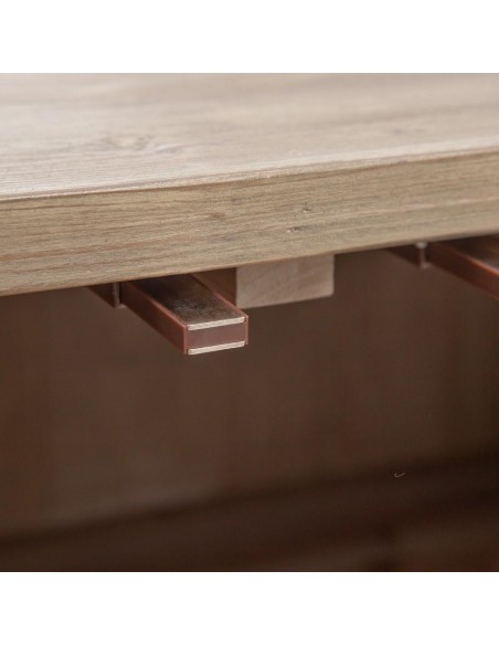 APARADOR NATURAL MADERA-HIERRO SALÓN 185 X 48,50 X 92,50 CM