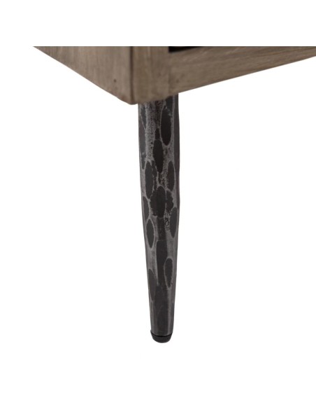 APARADOR NATURAL MADERA-HIERRO SALÓN 185 X 48,50 X 92,50 CM