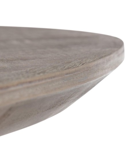 MESA CENTRO NEGRO MADERA-HIERRO SALÓN 80 X 80 X 43,50 CM