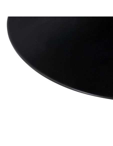 MESA CENTRO NEGRO MADERA-HIERRO SALÓN 80 X 80 X 43,50 CM