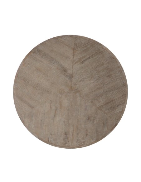 MESA CENTRO NEGRO MADERA-HIERRO SALÓN 80 X 80 X 43,50 CM