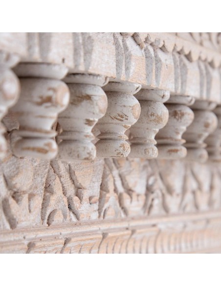 ARMARIO BLANCO ROZADO MADERA DE MANGO 100 X 40 X 180 CM