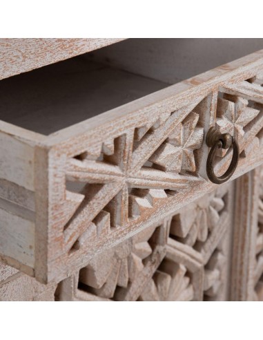 APARADOR BLANCO ROZADO MADERA DE MANGO 180 X 40...