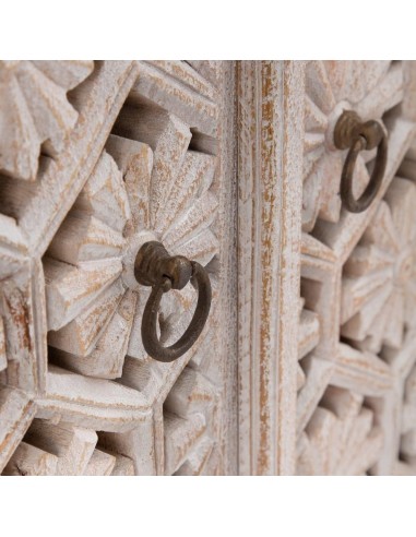 APARADOR BLANCO ROZADO MADERA DE MANGO 180 X 40...