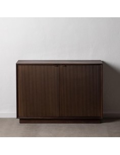 APARADOR MARRÓN OSCURO MADERA MINDI 120 X 43 X 85 CM