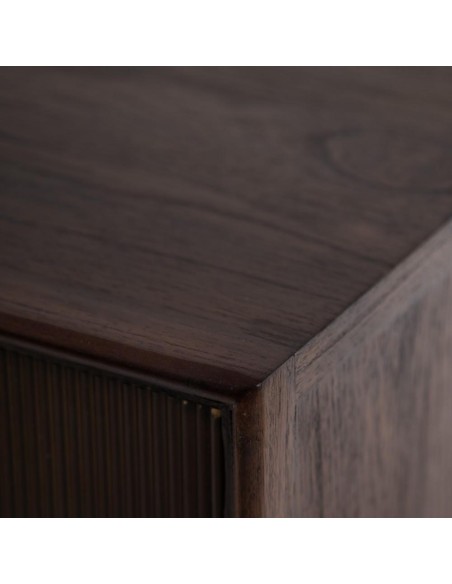 APARADOR MARRÓN OSCURO MADERA MINDI 120 X 43 X 85 CM