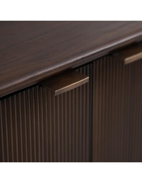 APARADOR MARRÓN OSCURO MADERA MINDI 120 X 43 X 85 CM