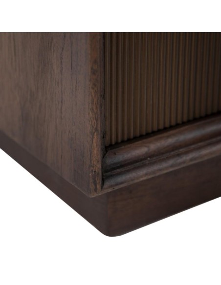 APARADOR MARRÓN OSCURO MADERA MINDI 120 X 43 X 85 CM