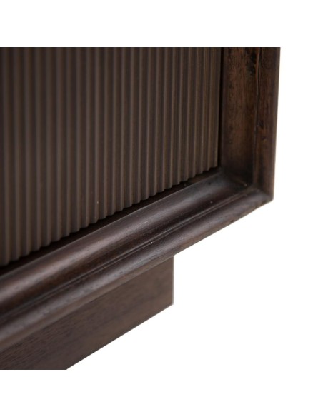 APARADOR MARRÓN OSCURO MADERA MINDI 120 X 43 X 85 CM