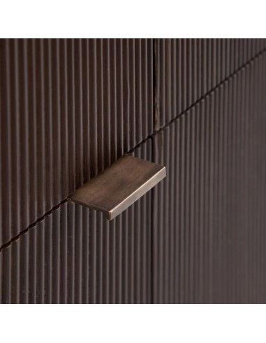 APARADOR MARRÓN OSCURO MADERA MINDI 140,50 X...