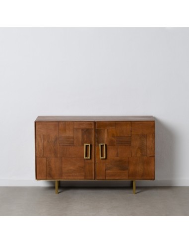 APARADOR NATURAL MADERA / METAL SALÓN 122 X 45 X 76 CM