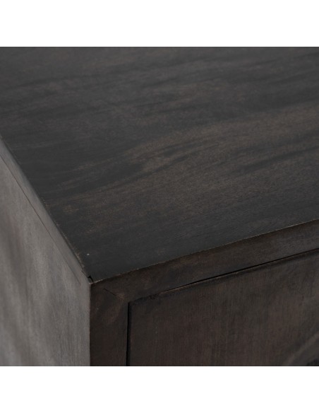 ARMARIO MARRÓN MADERA / METAL SALÓN 89 X 40 X 110 CM