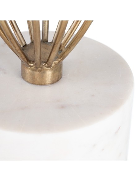 MESA AUXILIAR NATURAL-ORO MADERA-HIERRO 45,50 X 45,50 X 52,5