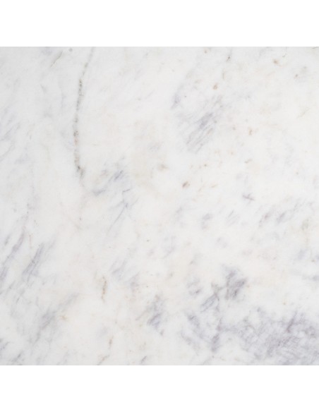 MESA CENTRO ORO-BLANCO HIERRO / MÁRMOL 72 X 72 X 40 CM