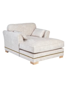 SOFÁ CHAISE LONGUE BEIGE TEJIDO SALÓN 114 X 155 X 92 CM 2