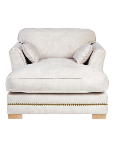 SOFÁ CHAISE LONGUE BEIGE TEJIDO SALÓN 114 X 155...