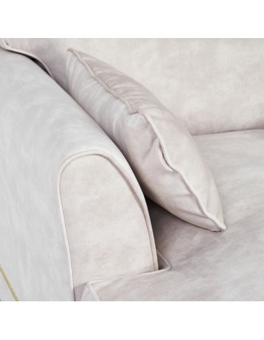 SOFÁ CHAISE LONGUE BEIGE TEJIDO SALÓN 114 X 155...