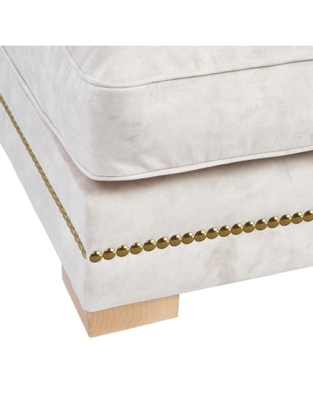 SOFÁ CHAISE LONGUE BEIGE TEJIDO SALÓN 114 X 155 X 92 CM