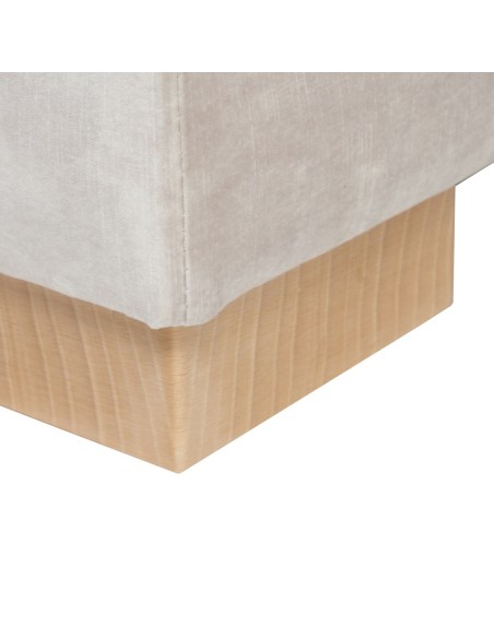 SOFÁ CHAISE LONGUE BEIGE TEJIDO SALÓN 114 X 155 X 92 CM