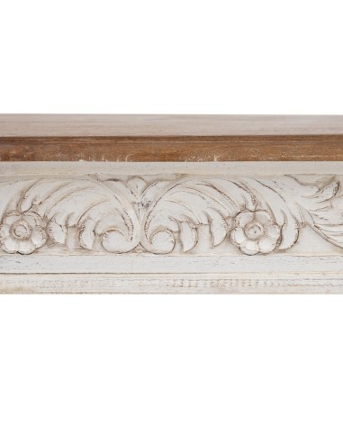 MESA CENTRO NATURAL-BLANCO 120 X 70 X 45 CM