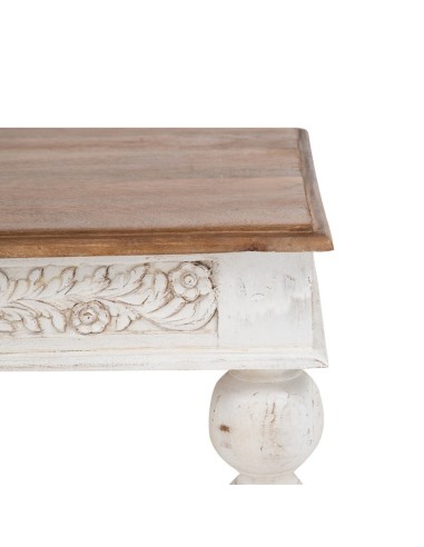 MESA CENTRO NATURAL-BLANCO 120 X 70 X 45 CM