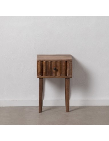 MESITA NATURAL MADERA DE MANGO 38 X 36 X 58 CM