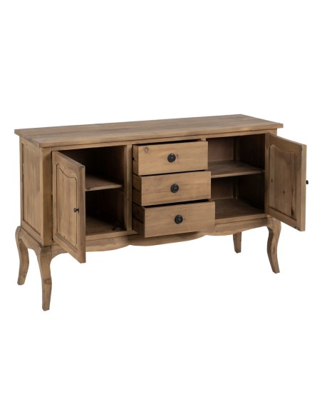 APARADOR MARRÓN MADERA DE PINO SALÓN 155 X 50 X 93 CM
