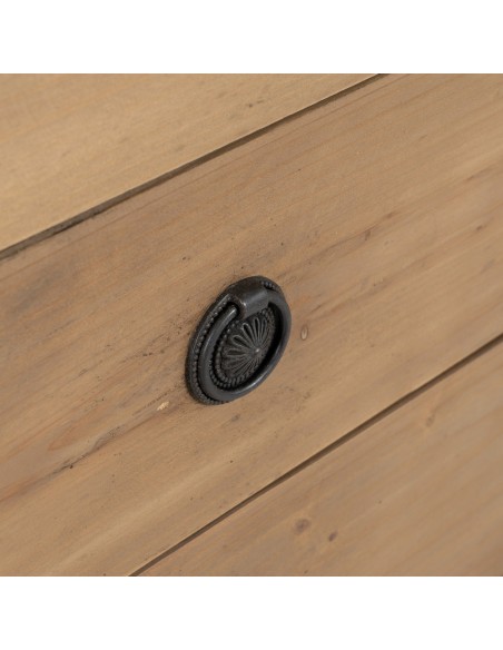 APARADOR MARRÓN MADERA DE PINO SALÓN 155 X 50 X 93 CM