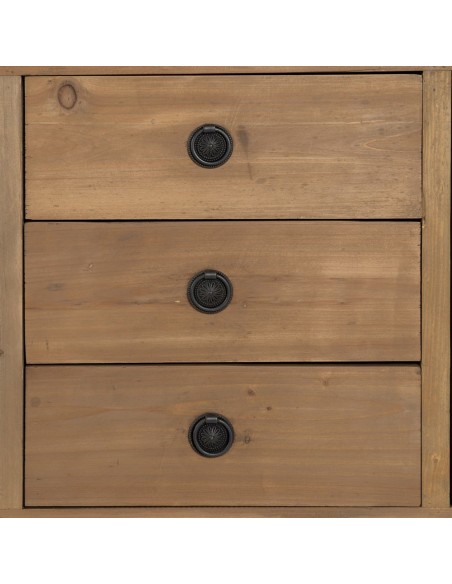 APARADOR MARRÓN MADERA DE PINO SALÓN 155 X 50 X 93 CM