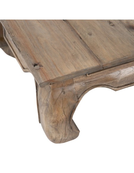 MESA CENTRO NATURAL MADERA SALÓN 80 X 80 X 38 CM