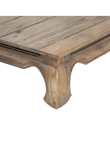 MESA CENTRO NATURAL MADERA SALÓN 80 X 80 X 38 CM