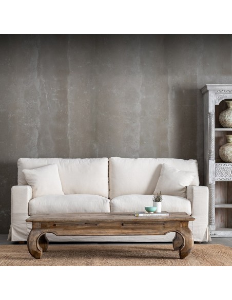 MESA CENTRO NATURAL MADERA SALÓN 150 X 71 X 38 CM