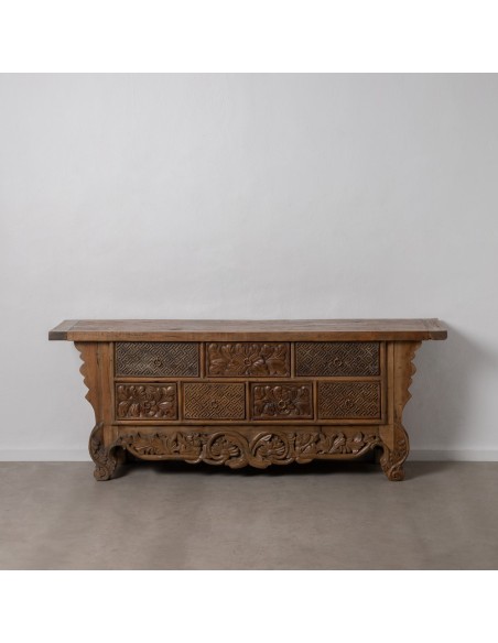 APARADOR NATURAL MADERA SALÓN 220 X 50 X 86 CM