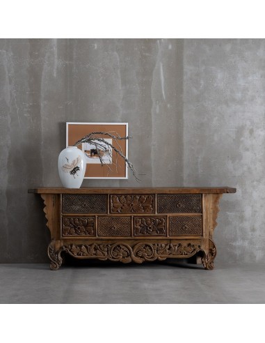 APARADOR NATURAL MADERA SALÓN 220 X 50 X 86 CM