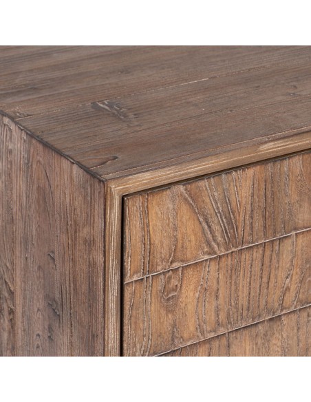 APARADOR MARRÓN MADERA-HIERRO SALÓN 179,50 X 45 X 84,50 CM