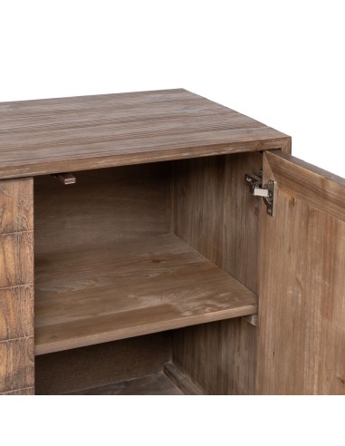 APARADOR MARRÓN MADERA-HIERRO SALÓN 179,50 X 45...