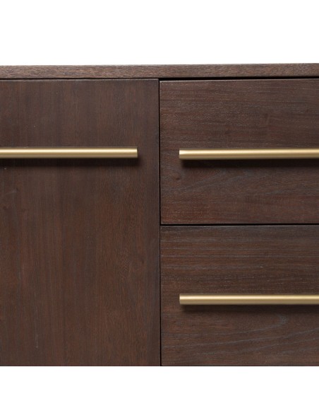 APARADOR MARRÓN MADERA-HIERRO SALÓN 130 X 45 X 83,20 CM