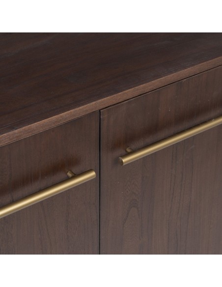 APARADOR MARRÓN MADERA-HIERRO SALÓN 130 X 45 X 83,20 CM