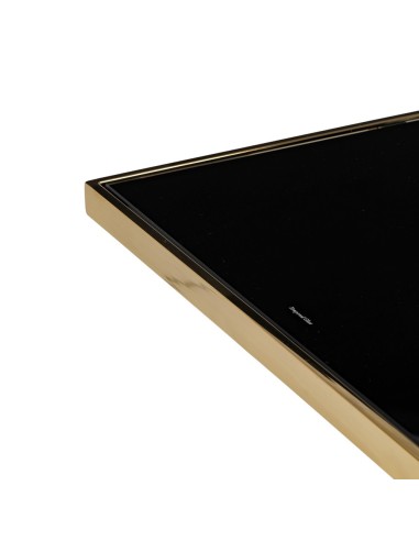 MESA AUXILIAR NEGRO-ORO 60 X 60 X 60 CM