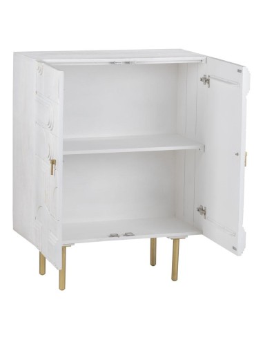 ARMARIO BLANCO-ORO MADERA / METAL SALÓN 92 X 43...