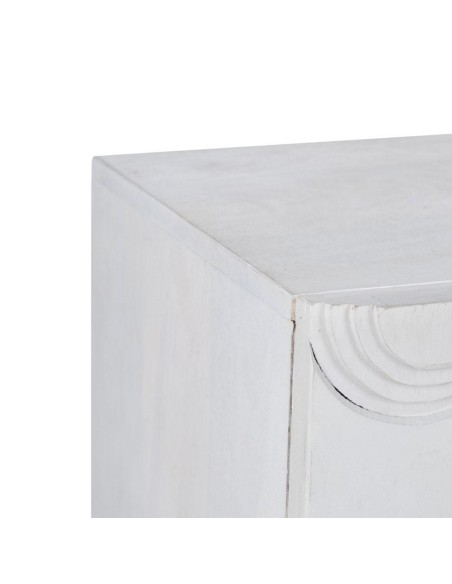 ARMARIO BLANCO-ORO MADERA / METAL SALÓN 92 X 43 X 116 CM