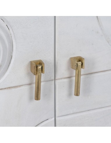 ARMARIO BLANCO-ORO MADERA / METAL SALÓN 92 X 43...