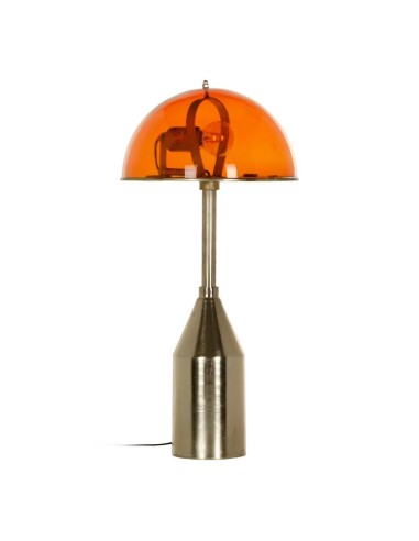 LÁMPARA MESA ORO-CHAMPÁN METAL / CRISTAL 31 X 31 X 65 CM