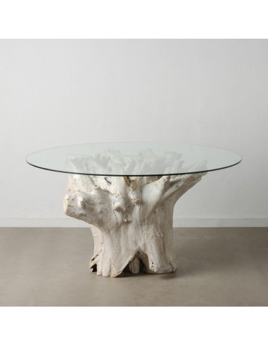 MESA COMEDOR BLANCO ROZADO 140 X 140 X 75 CM
