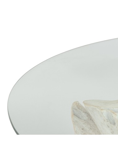 MESA COMEDOR BLANCO ROZADO 140 X 140 X 75 CM