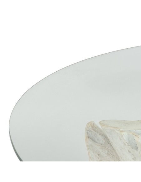 MESA COMEDOR BLANCO ROZADO 140 X 140 X 75 CM