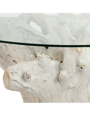 MESA COMEDOR BLANCO ROZADO 140 X 140 X 75 CM