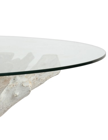 MESA COMEDOR BLANCO ROZADO 140 X 140 X 75 CM