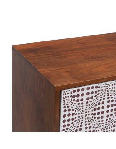 APARADOR NATURAL-BLANCO MADERA DE MANGO 160 X...