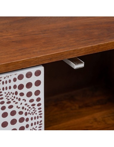 APARADOR NATURAL-BLANCO MADERA DE MANGO 160 X...